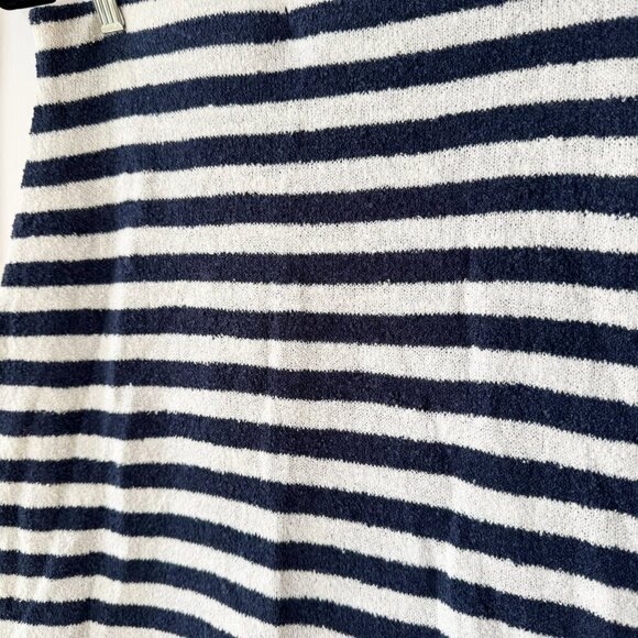 NWT Free People Bailey 3 Piece Sweater Set Skirt Top Terry Navy Blue White - Picture 10 of 16